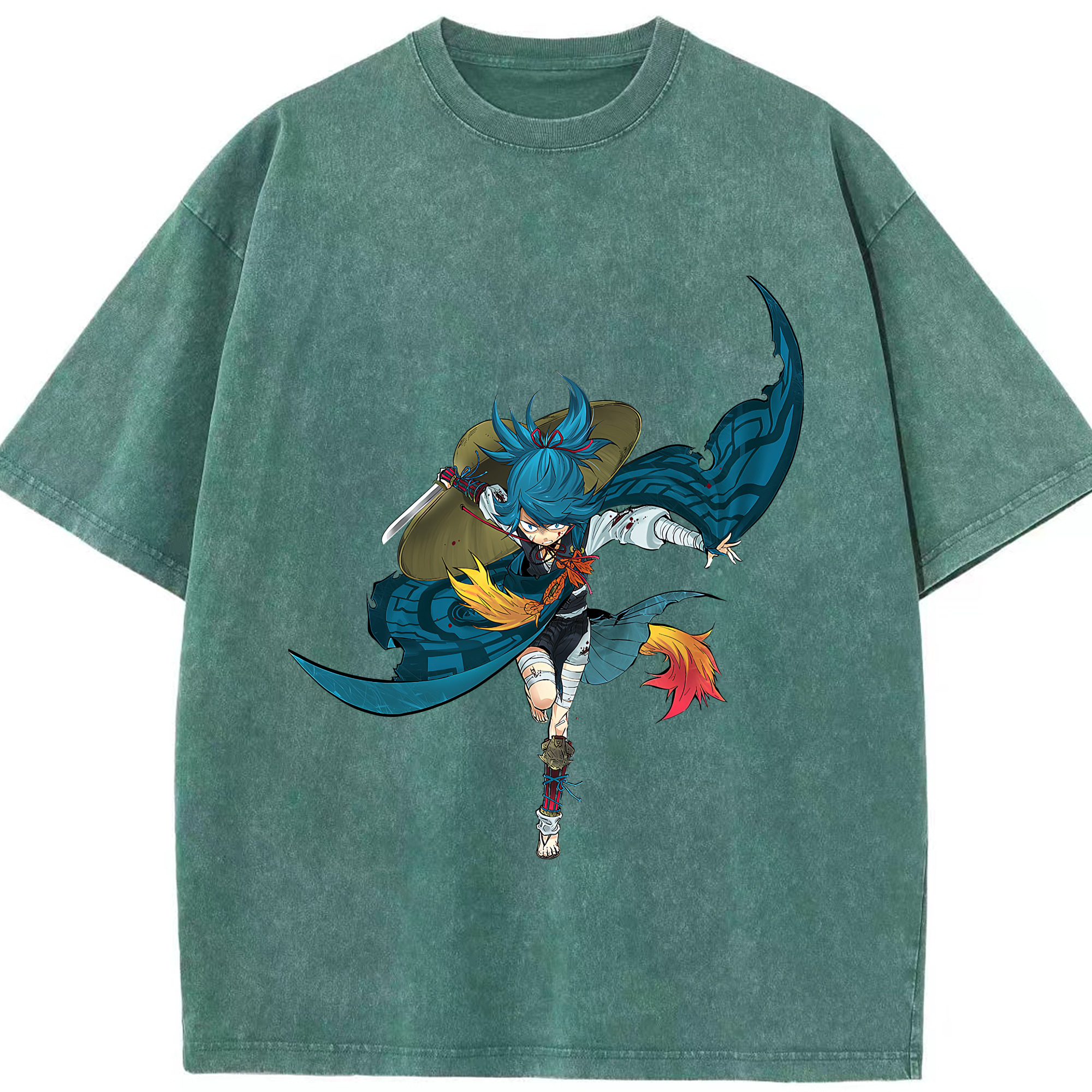 （画像用） 刀剣乱舞 Touken Ranbu 綿100% ヴィンテージ風 半袖Tシャツ（フロントプリント）